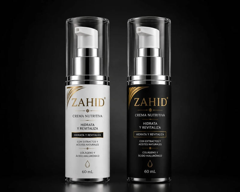 ZAHID Crema Nutritiva 60 mL – Combo x2 (blanco + negro)